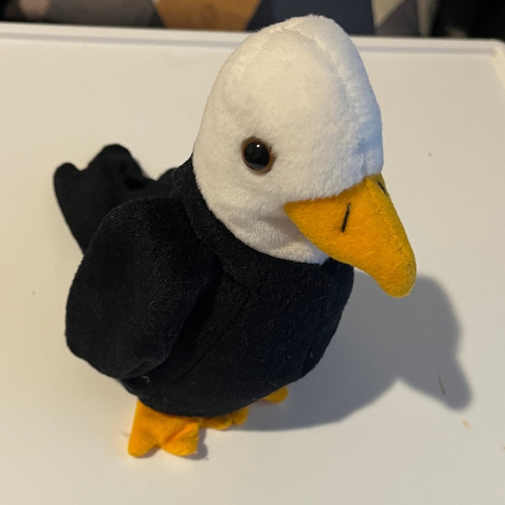 Rare Ty “Baldy” Bald Eagle Beanie Baby